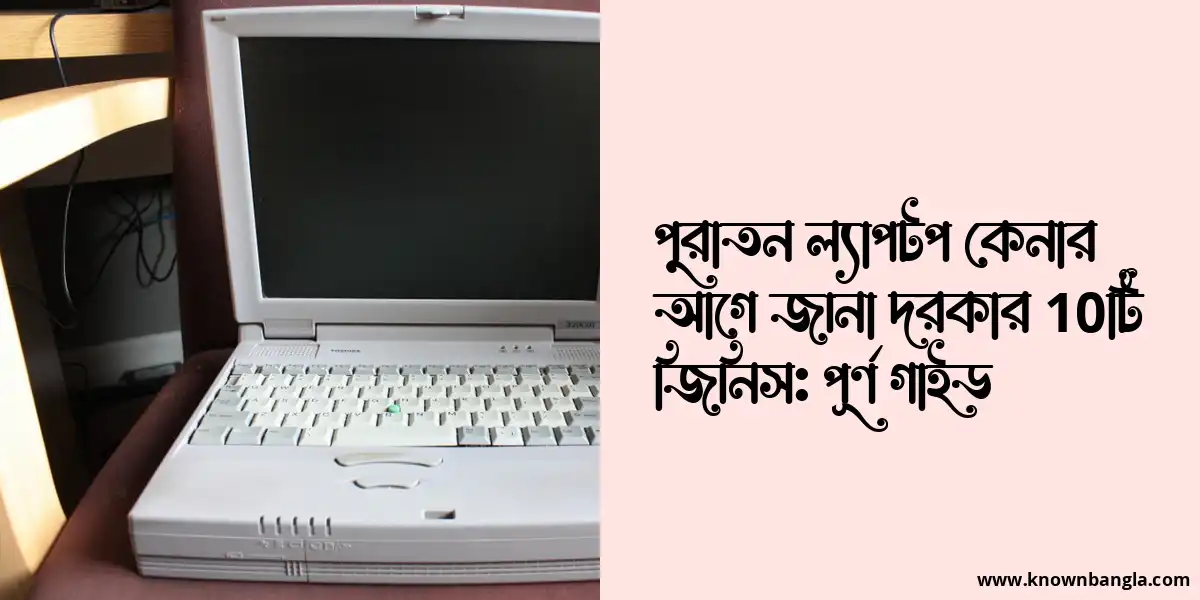 পুরাতন ল্যাপটপ কেনার আগে জানা দরকার 10টি জিনিস: পূর্ণ গাইড