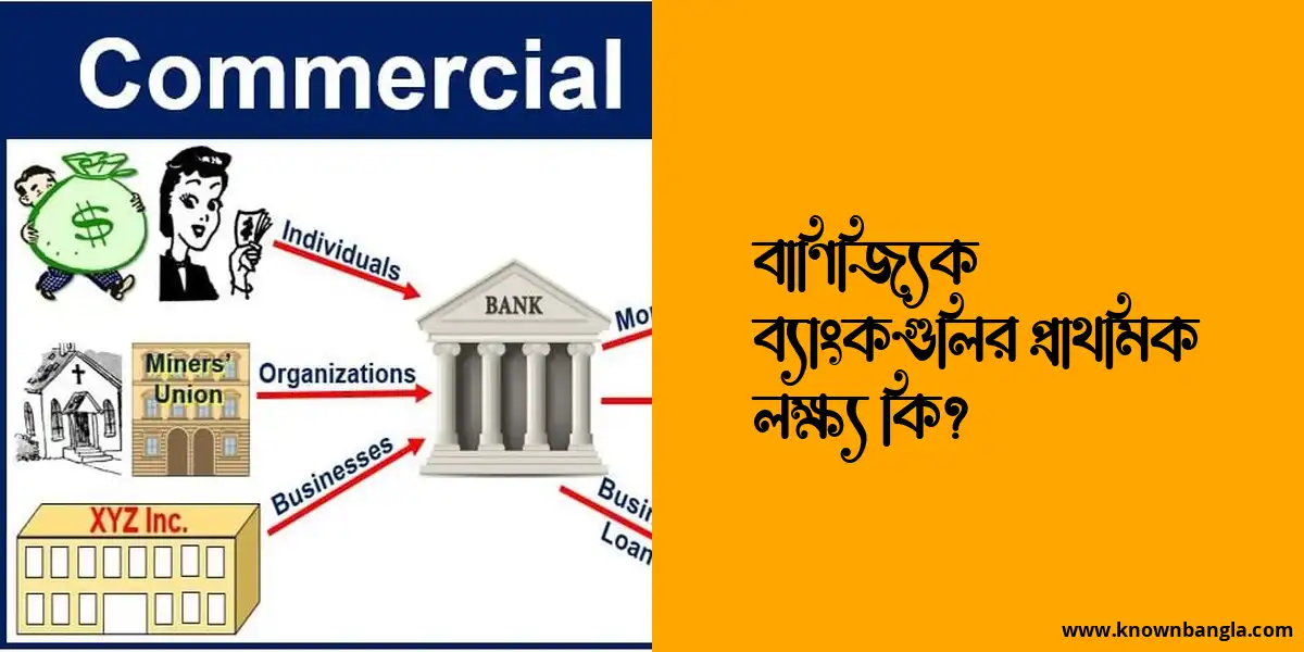 বাণিজ্যিক ব্যাংকগুলির প্রাথমিক লক্ষ্য কি?