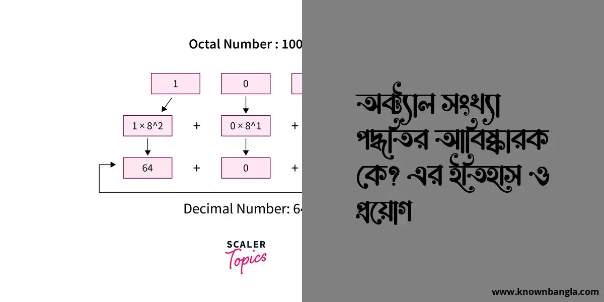 অক্ট্যাল সংখ্যা পদ্ধতির আবিষ্কারক কে? এর ইতিহাস ও প্রয়োগ