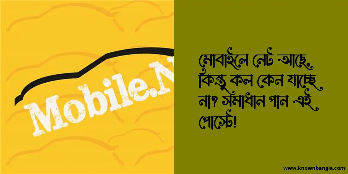 মোবাইলে নেট আছে, কিন্তু কল কেন যাচ্ছে না? সমাধান পান এই পোস্টে!