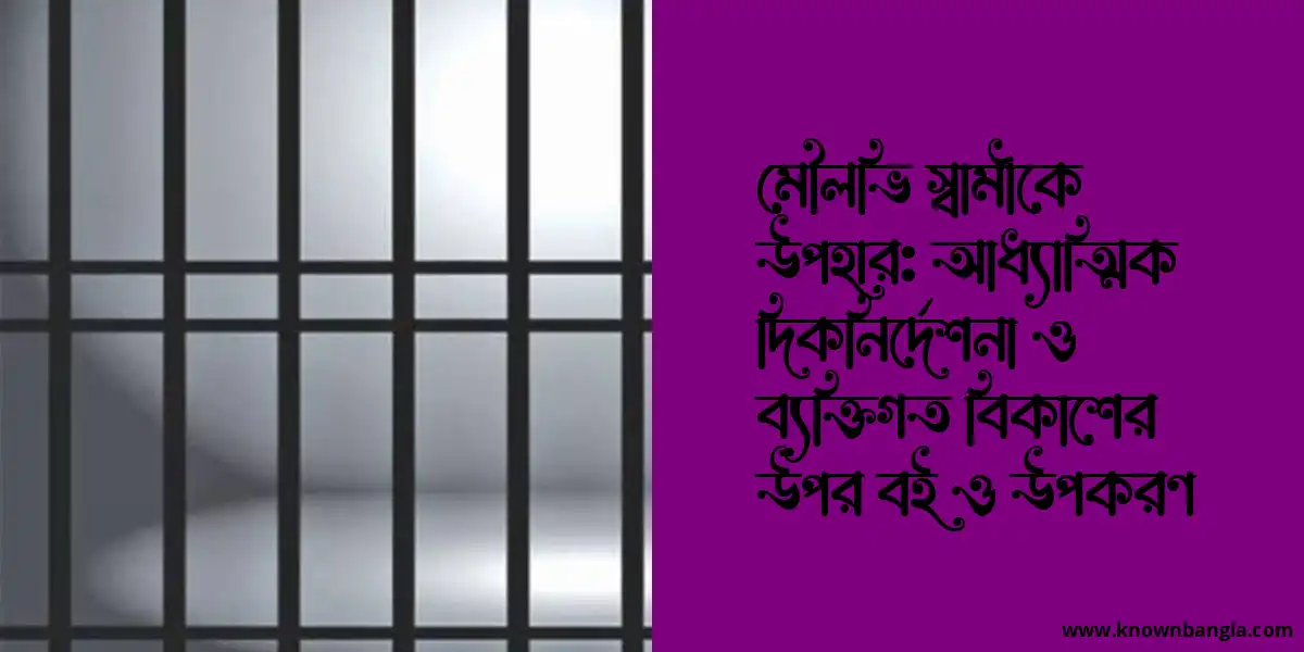 মৌলভি স্বামীকে উপহার: আধ্যাত্মিক দিকনির্দেশনা ও ব্যক্তিগত বিকাশের উপর বই ও উপকরণ