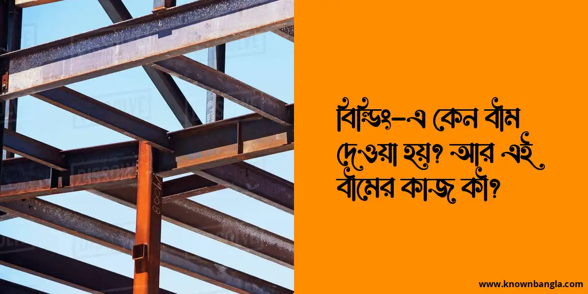 বিল্ডিং-এ কেন বীম দেওয়া হয়? আর এই বীমের কাজ কী?