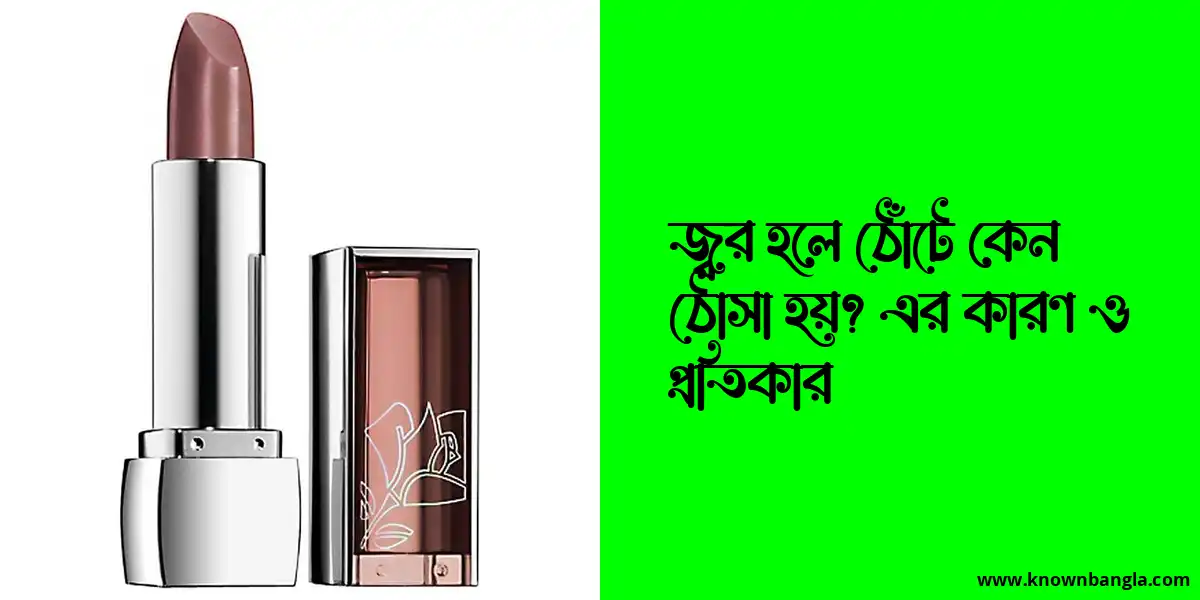 জ্বর হলে ঠোঁটে কেন ঠোসা হয়? এর কারণ ও প্রতিকার