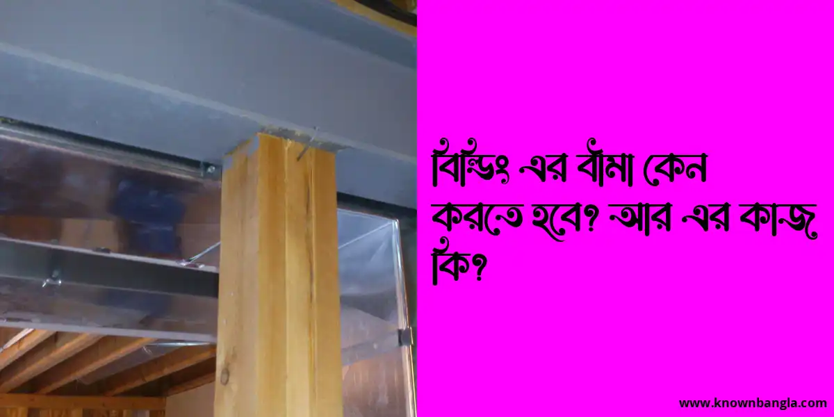 বিল্ডিং এর বীমা কেন করতে হবে? আর এর কাজ কি?