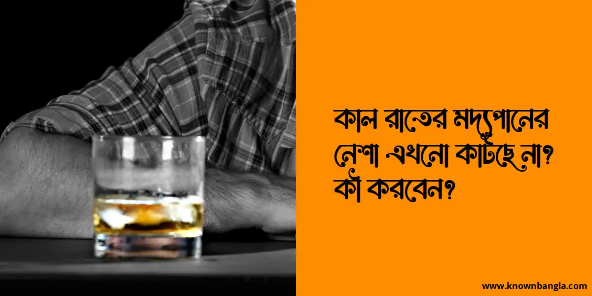 কাল রাতের মদ্যপানের নেশা এখনো কাটছে না? কী করবেন?