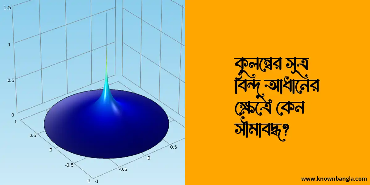 কুলম্বের সূত্র বিন্দু আধানের ক্ষেত্রে কেন সীমাবদ্ধ?