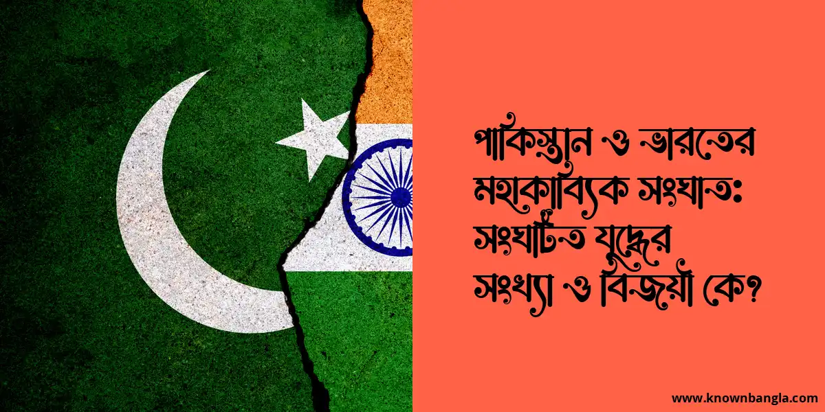 পাকিস্তান ও ভারতের মহাকাব্যিক সংঘাত: সংঘটিত যুদ্ধের সংখ্যা ও বিজয়ী কে?