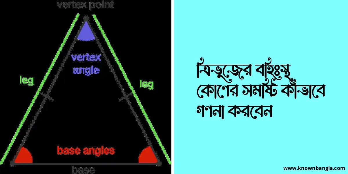 ত্রিভুজের বহিঃস্থ কোণের সমষ্টি কীভাবে গণনা করবেন