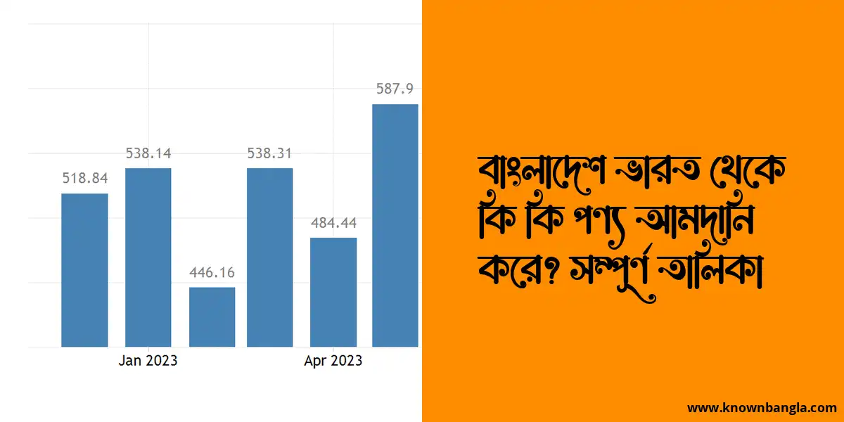 বাংলাদেশ ভারত থেকে কি কি পণ্য আমদানি করে? সম্পূর্ণ তালিকা