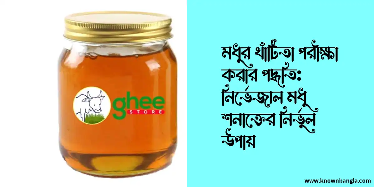 মধুর খাঁটিতা পরীক্ষা করার পদ্ধতি: নির্ভেজাল মধু শনাক্তের নির্ভুল উপায়